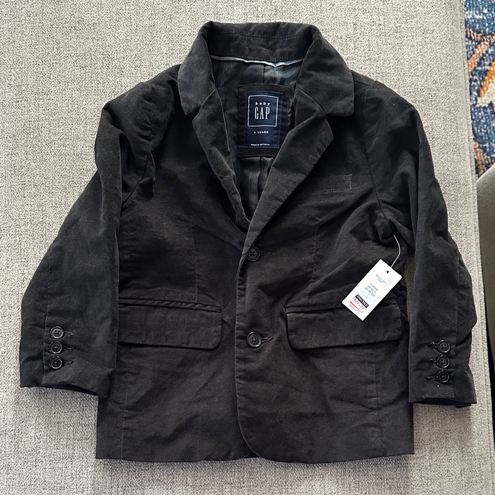 BabyGAP Charcoal Blazer Size 4 years